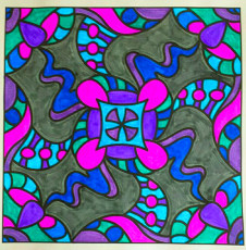 Colored by Shyla Jannusch - from Pizzazz (For Crayons And Wide Tipped Markers)