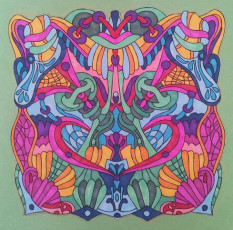 Colored by Stacey Walter - from Wow (Angie's Extreme Coloring Books Volume 1)