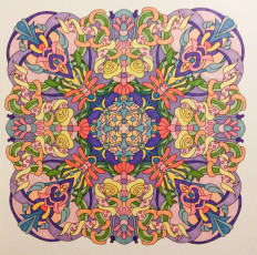 Colored by Stacey Walter - from Wow (Angie's Extreme Coloring Books Volume 1)