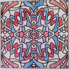 Colored by Alicia Reader - from Peppy (For Crayons And Wide Tipped Markers)