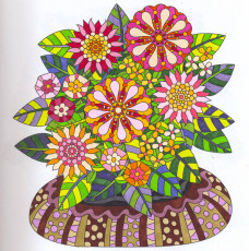 Colored by Angie Grace - from Wow (Angie's Extreme Coloring Books Volume 1)