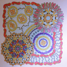 Colored by Erin Langbein - from Wow (Angie's Extreme Coloring Books Volume 1)