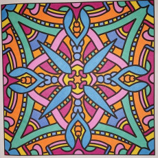 Colored by Judy Sarmiento - from Bling (For Crayons And Wide Tipped Markers)