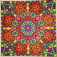Colored by Judy Sarmiento - from Bling (For Crayons And Wide Tipped Markers)