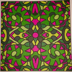 Colored by Judy Sarmiento - from Bling (For Crayons And Wide Tipped Markers)