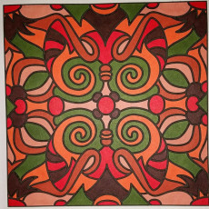 Colored by Judy Sarmiento - from Bling (For Crayons And Wide Tipped Markers)