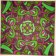 Colored by Judy Sarmiento - from Bling (For Crayons And Wide Tipped Markers)