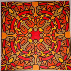 Colored by Judy Sarmiento - from Bling (For Crayons And Wide Tipped Markers)