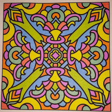 Colored by Judy Sarmiento - from Bling (For Crayons And Wide Tipped Markers)