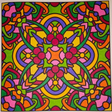 Colored by Judy Sarmiento - from Bling (For Crayons And Wide Tipped Markers)