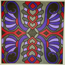 Colored by Judy Sarmiento - from Bling (For Crayons And Wide Tipped Markers)