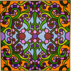 Colored by Judy Sarmiento - from Bling (For Crayons And Wide Tipped Markers)