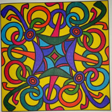 Colored by Judy Sarmiento - from Bling (For Crayons And Wide Tipped Markers)