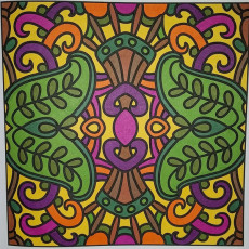 Colored by Judy Sarmiento - from Bling (For Crayons And Wide Tipped Markers)