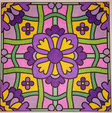 Colored by Judy Sarmiento - from Flowers (For Crayons And Wide Tipped Markers)
