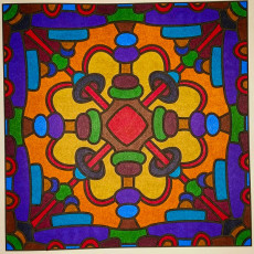 Colored by Judy Sarmiento - from Nifty (For Crayons And Wide Tipped Markers)