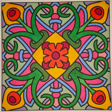 Colored by Judy Sarmiento - from Nifty (For Crayons And Wide Tipped Markers)