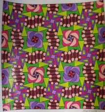 Colored by Melissa Adamek-Dean - from Whimsy (Angie's Patterns - Volume 2)