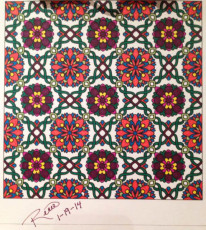 Colored by Renee Maas - from Flowers (Angie's Patterns - Volume 8)