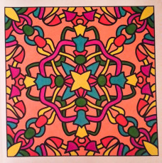 Colored by Sharon Helene - from Pizzazz (For Crayons And Wide Tipped Markers)