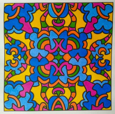 Colored by Sharon Helene - from Pizzazz (For Crayons And Wide Tipped Markers)