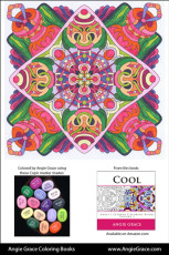 Angie Grace Coloring Books, colored by Angie with Copic Sketch markers. Color palette, colour schemes, shade list.