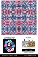 Angie Grace Coloring Books, colored by Angie with Copic Sketch markers. Color palette, colour schemes, shade list.
