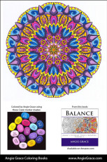 Angie Grace Coloring Books, colored by Angie with Copic Sketch markers. Color palette, colour schemes, shade list.