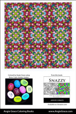 Angie Grace Coloring Books, colored by Angie with Copic Sketch markers. Color palette, colour schemes, shade list.