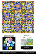 Angie Grace Coloring Books, colored by Angie with Copic Sketch markers. Color palette, colour schemes, shade list.