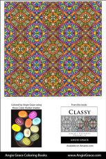 Angie Grace Coloring Books, colored by Angie with Copic Sketch markers. Color palette, colour schemes, shade list.