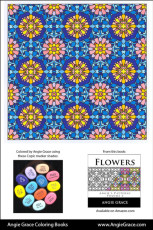 Angie Grace Coloring Books, colored by Angie with Copic Sketch markers. Color palette, colour schemes, shade list.