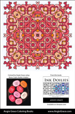Angie Grace Coloring Books, colored by Angie with Copic Sketch markers. Color palette, colour schemes, shade list.