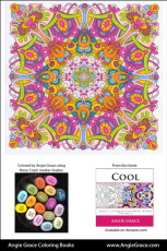 Angie Grace Coloring Books, colored by Angie with Copic Sketch markers. Color palette, colour schemes, shade list.