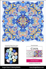 Angie Grace Coloring Books, colored by Angie with Copic Sketch markers. Color palette, colour schemes, shade list.