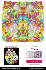 Angie Grace Coloring Books, colored by Angie with Copic Sketch markers. Color palette, colour schemes, shade list.